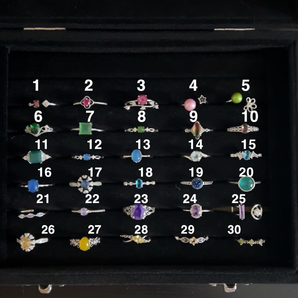 Sterling Silver Adjustable Rings - Picture 2 of 2